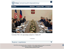 Tablet Screenshot of pism.pl